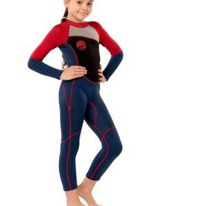 NEW Scuba Donkey Wetsuit Girls Blue Black Red Neoprene NWT Size 12